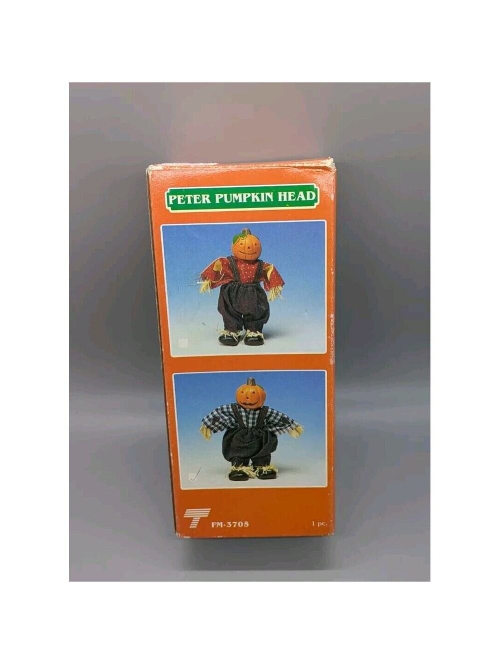 Peter Pumpkin Head Vintage Halloween Scarecrow Figure Trippies Inc 1992